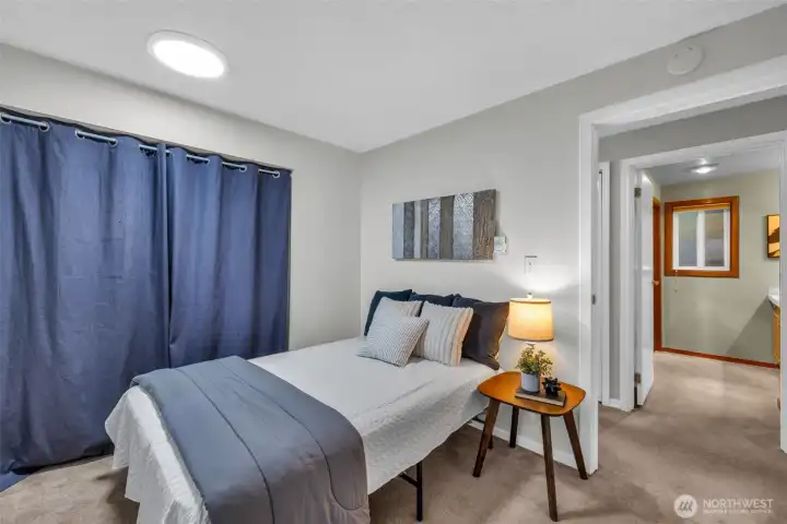 2nd bedroom is a flexible space for guests, work, or whatever life needs next.