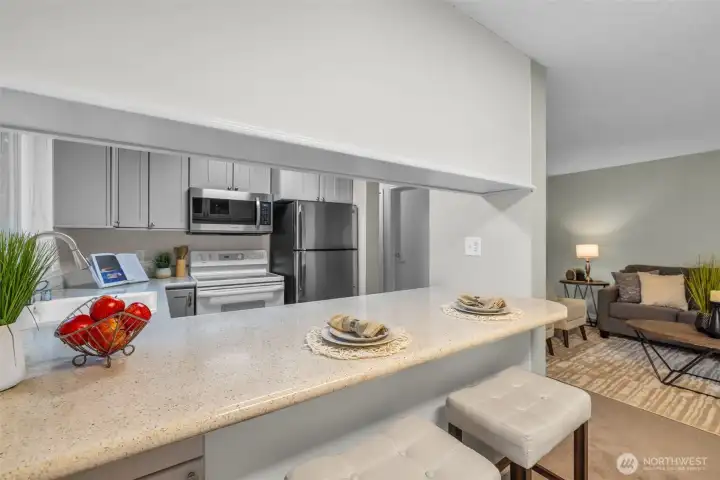 Updated cabinetry, countertops, and appliances—ready for real life.