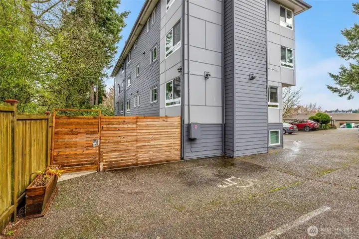 Controlled access entry for added privacy and comfort.