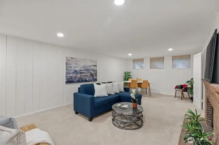 Downstairs living room.