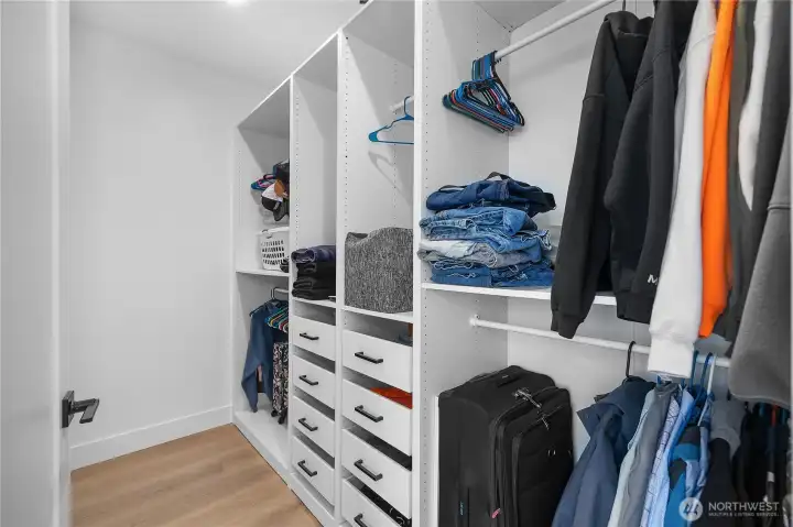 Primary closet