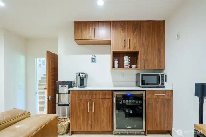 Media room snack bar Media room snack bar