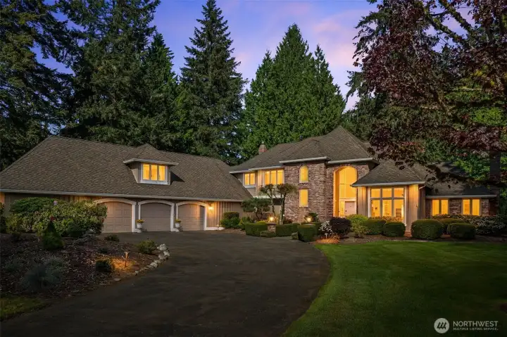 Home sits back from the street for added privacy
