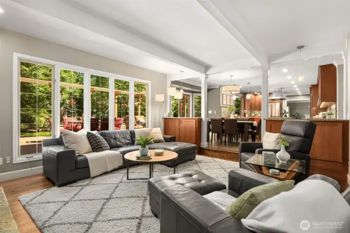 Notice the large windows throughout for maximum natural light