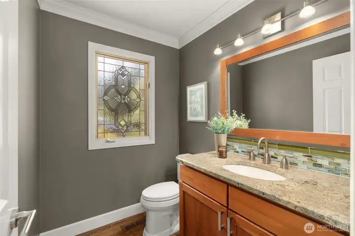 Main floor powder room