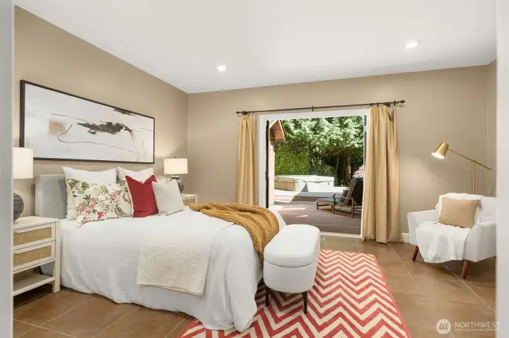 Main floor suite-- perfect for guests or multigenerational living