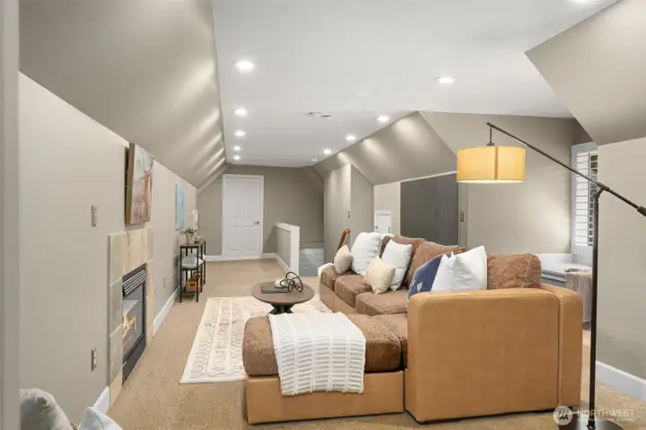 Bonus room above the garage. At each end is a massive storage room