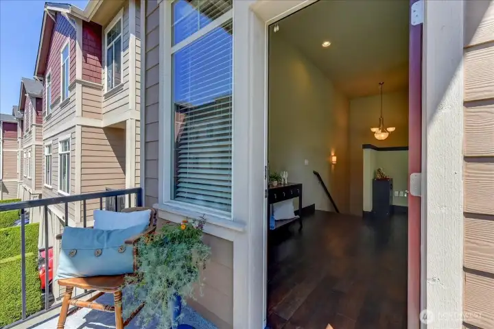 Covered Balcony w Sitting Chair