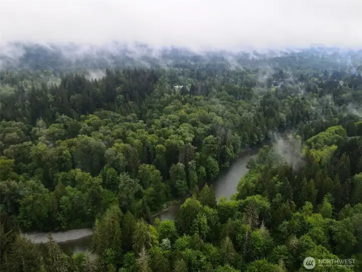 South Fork Stillaguamish river behind property