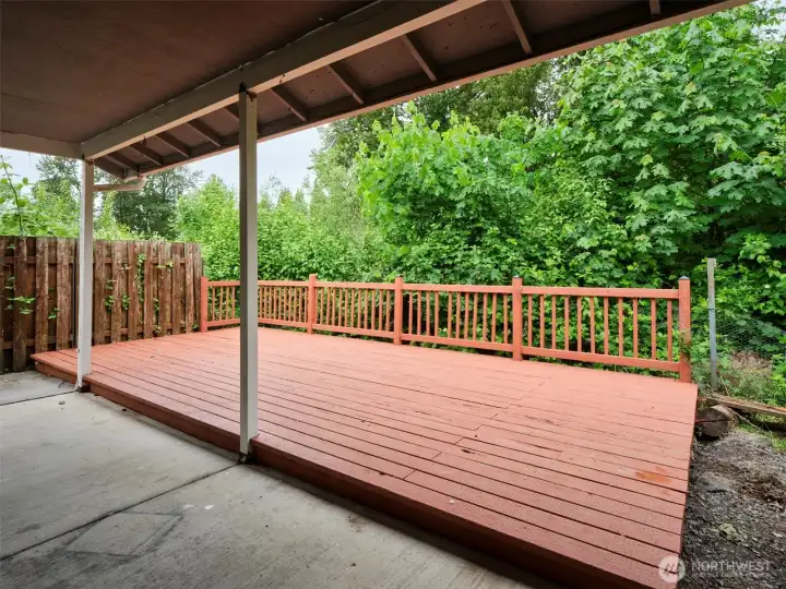 Covered Patio and Deck