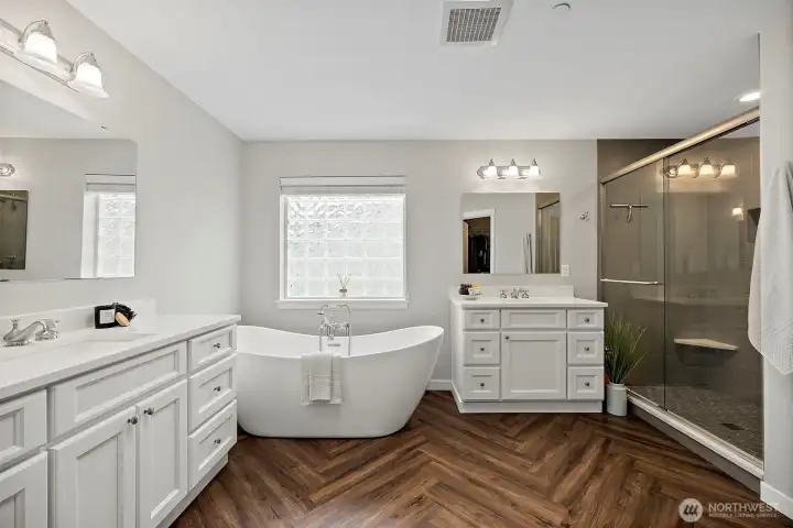 Luxury updated primary bathroom Luxury updated primary bathroom