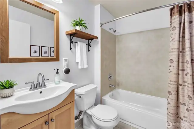 Note Virtually staged second bathroom.