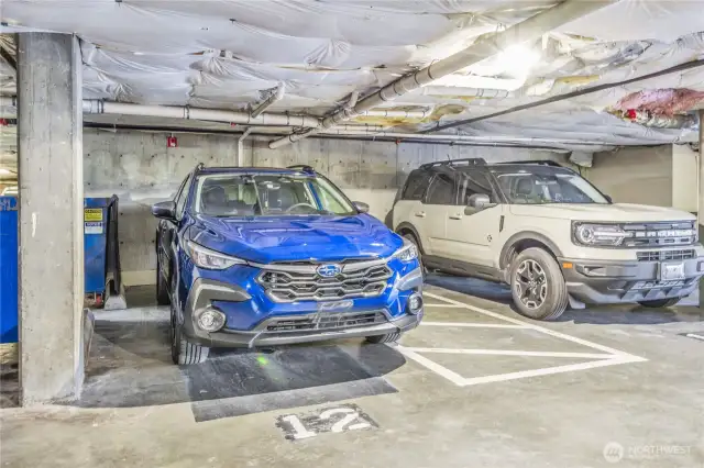 2 parking spaces come with condo unit. #5,12