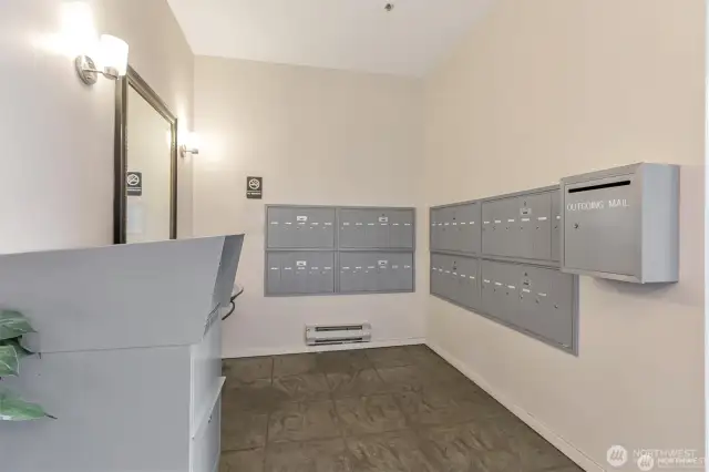 Mail box area.