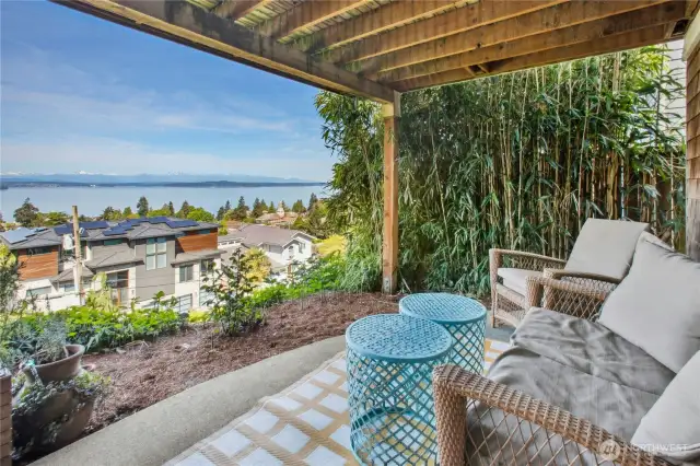 View from downstairs patio