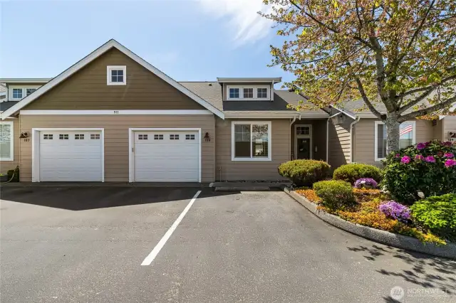 Front with extra parking