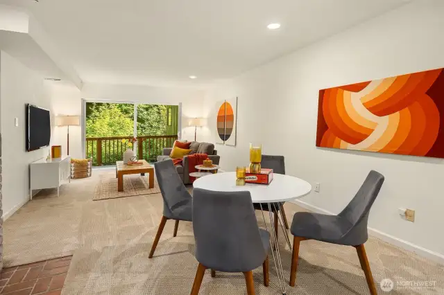 This light-filled space includes a private entrance through a new 2024 sliding door—ideal for multi-generational living, a guest suite, or a quiet home office.