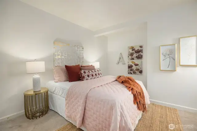 Bedroom #3 on the same level as the primary—freshly painted with brand-new carpet for a crisp, move-in-ready feel.