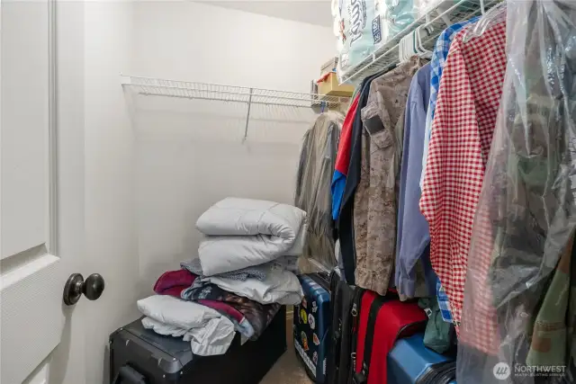 Large walk-in closet in the second upstairs bedroom!