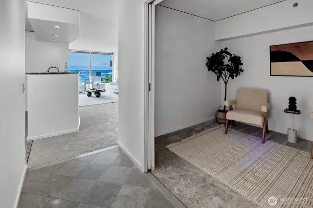 Den the to right of entry