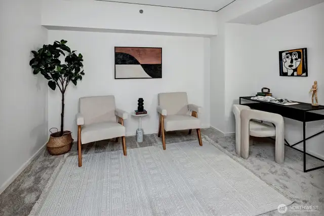 spacious den doubles as guest room / flex space!