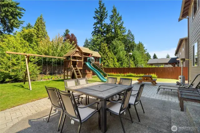 Large patio to enjoy!