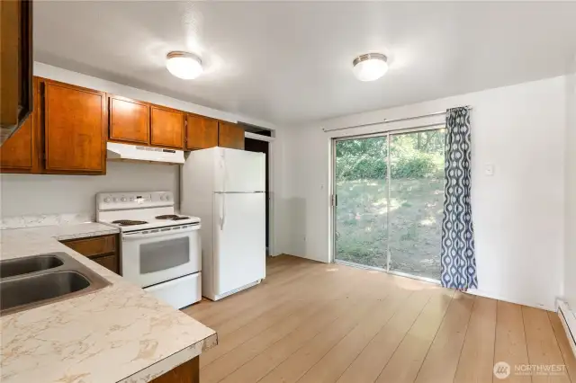 Room for eating space.