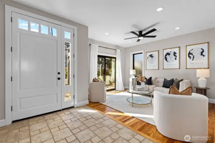 Looking back towards front door