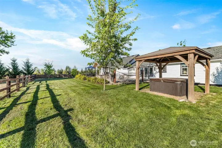 Irrigated side yard