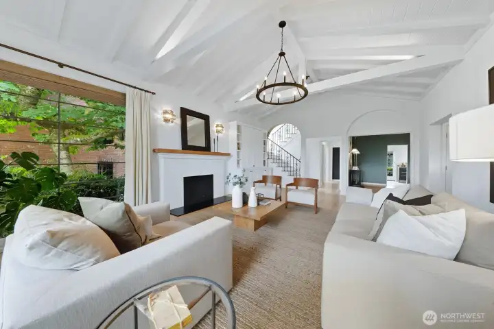 The architecture in this home will delight you!