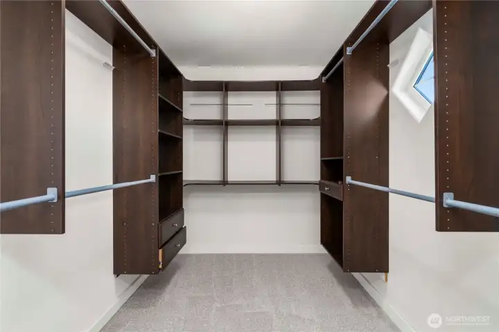 Primary walk in closet