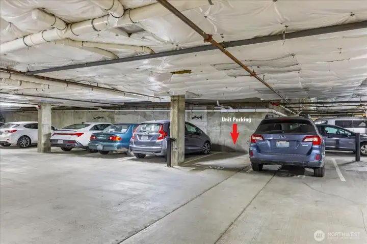 Convenient parking spot right outside of the lobby