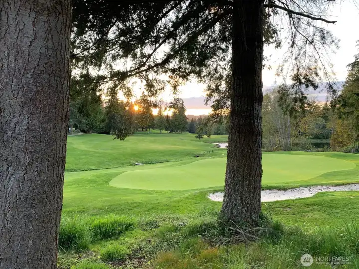 The 18-hole champion golf course at Port Ludlow is a fantastic course. You can join or pay as you play. The cafe in the clubhouse is open to the public and it offers stunning views of the course and the water in the background.