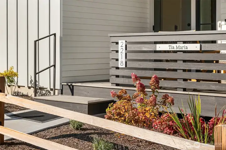 A small fenced private yard surrounds your home.  In a The Cottage Company tradition, owners are invited to name their homes.  What name would you choose!?