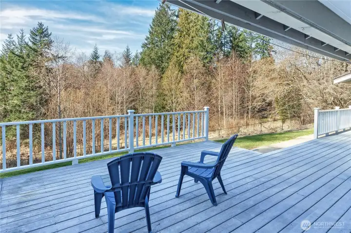 Enjoy the view and wildlife from your own private deck.