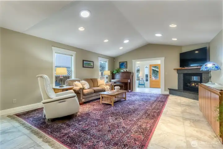 Vaulted Ceilings in Living Room