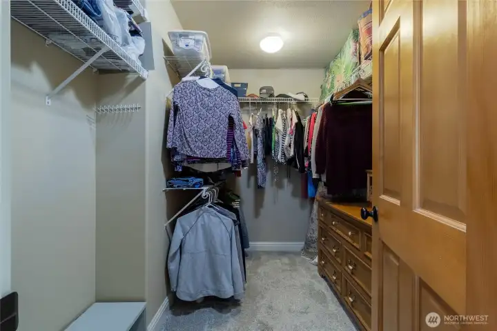Walk-in closet off Primary