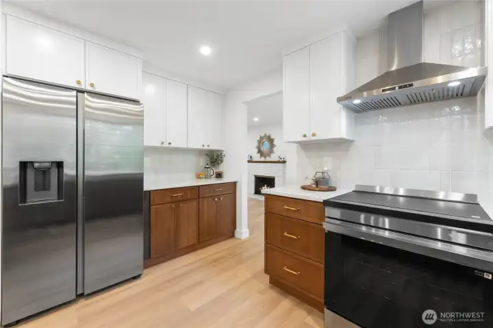 New stainless Samsung appliances.