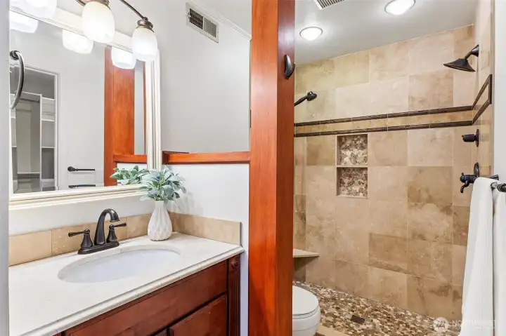 Primary Bath with stand up shower