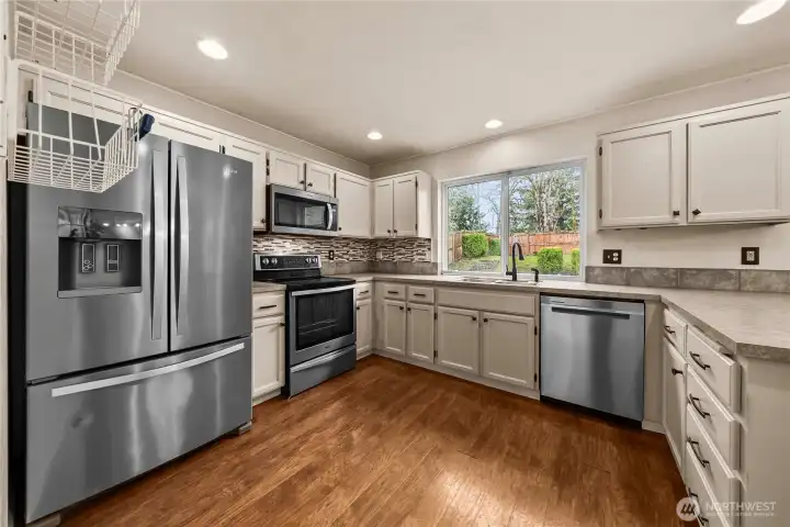 Kitchen with new appliances!
