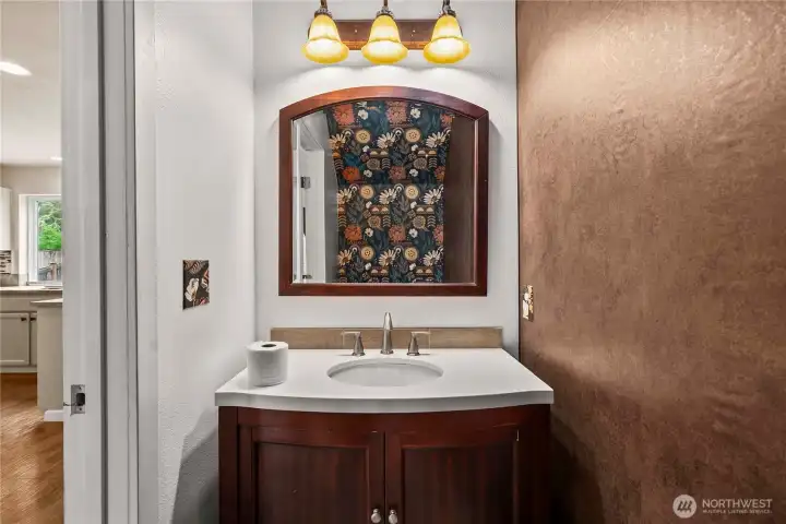Half bathroom downstairs!