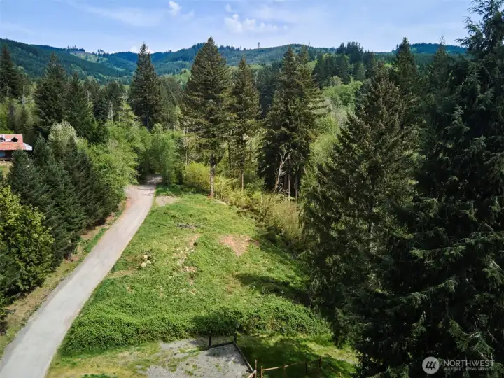 Aerial View of the homesite