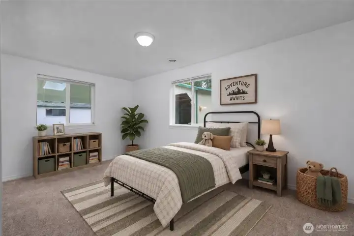 2nd guest bedroom includes a large walk-in-closet
