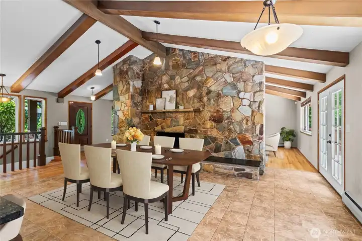 Another View of Virtually staged Upstairs Dining Room