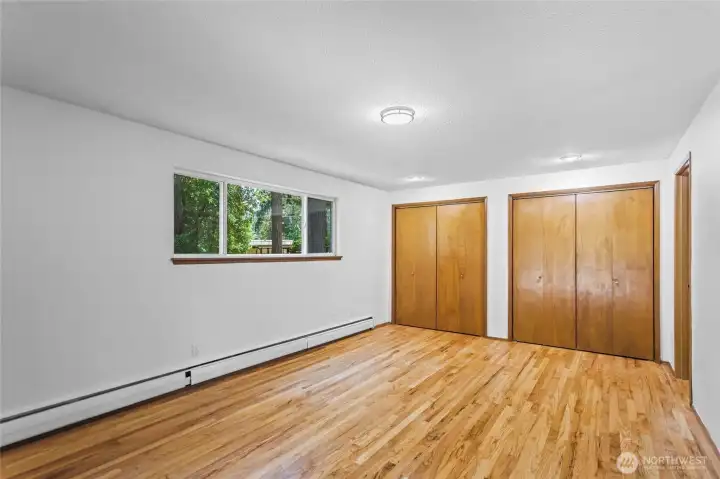 Another pic of Downstairs Primary bedroom,New Paint and great hardwood floors