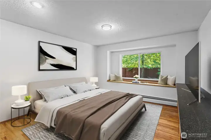 Another Generous sized bedroom upstairs.Virtually staged.