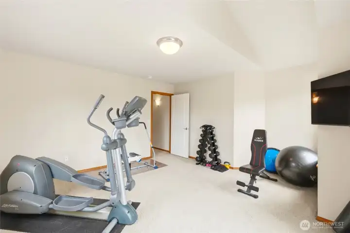 Upstairs bonus room could be used as a workout space, TV room or whatever else your you need. Upstairs bonus room could be used as a workout space, TV room or whatever else your you need.