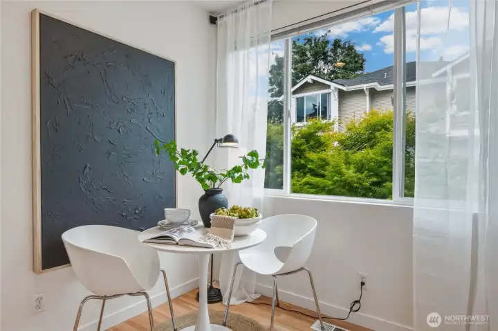 Don't need a breakfast nook? What about a coffee bar? China hutch? Even a small workstation?