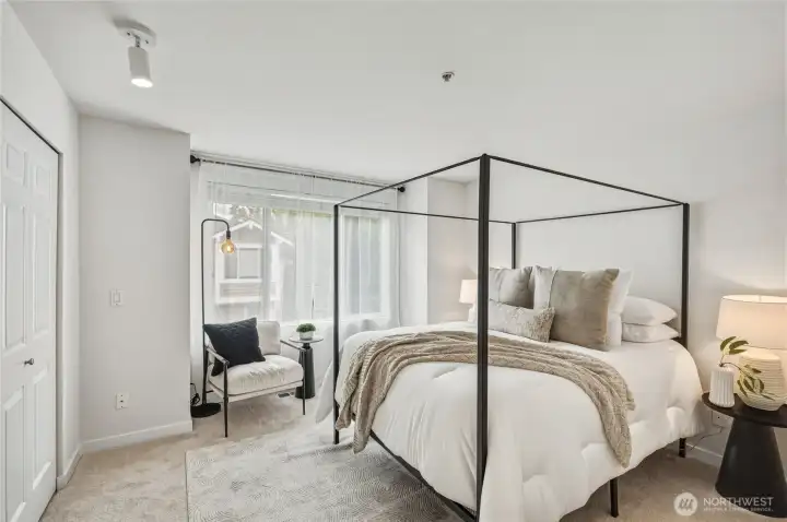 Primary bedroom with a private en-suite.
