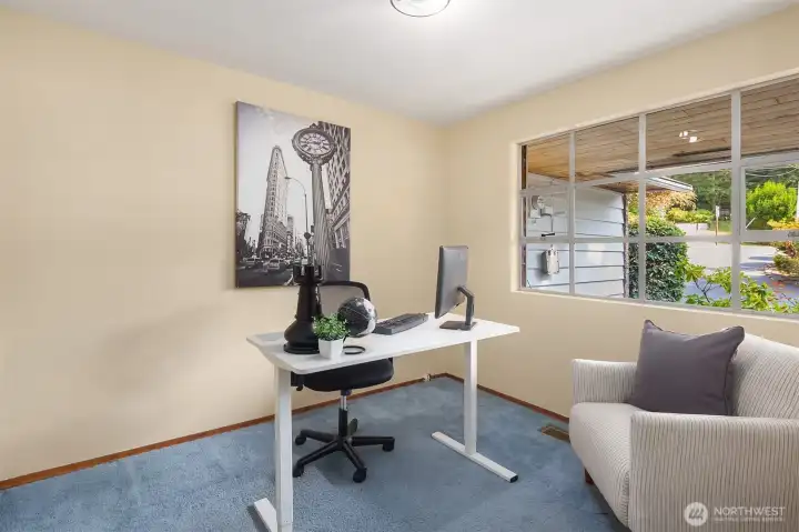 Office on the main floor. Office on the main floor.